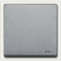 Лицевая панель Schneider Electric Merten System M для 1-кл. выключателя IP44 алюминий